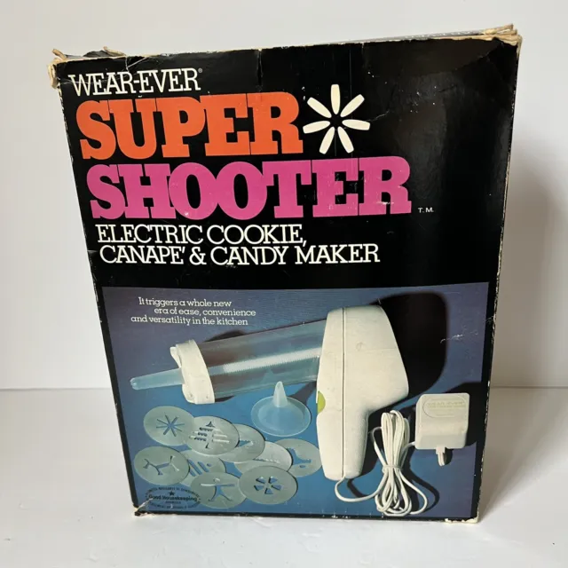 Wear-Ever Super Shooter Tested  Wearever Cookie Candy Maker Press 70001 w/Hi Low
