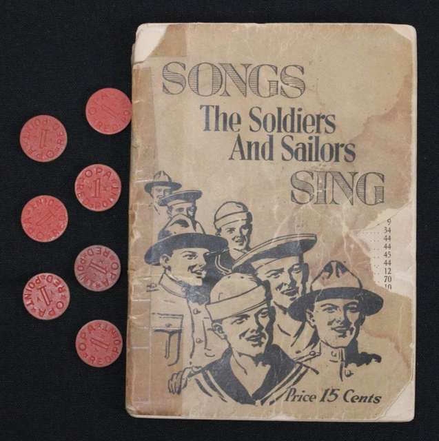 ORIGINAL WW2 ERA Songs The Soldiers and Sailors Sing With Food Ration ...