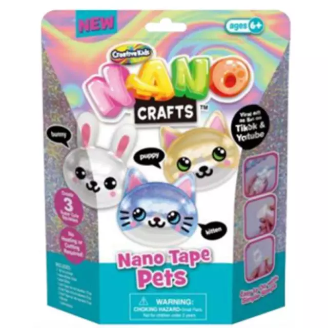 DKB Creative Kids Nano Crafts Nano Tape Pets Kit
