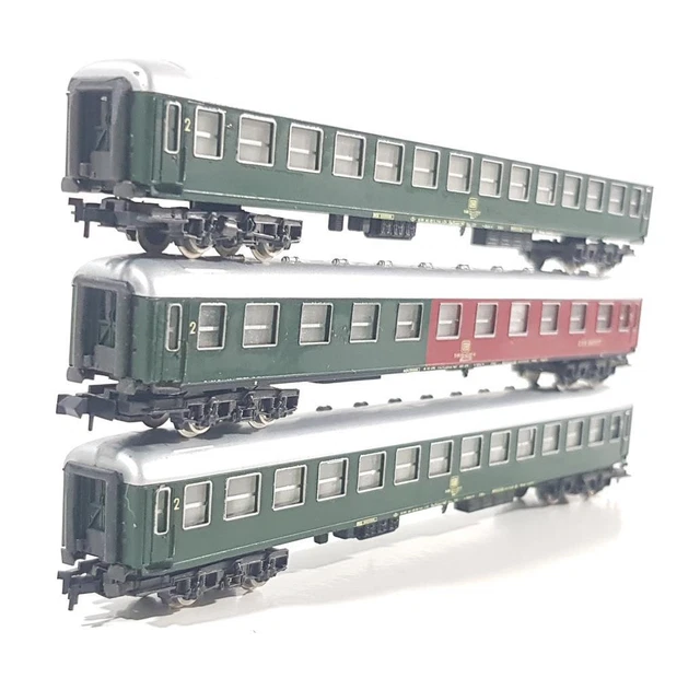 RIVAROSSI FOR ATLAS, N GAUGE GERMAN DB LIVERY, 3 CAR EXPRESS