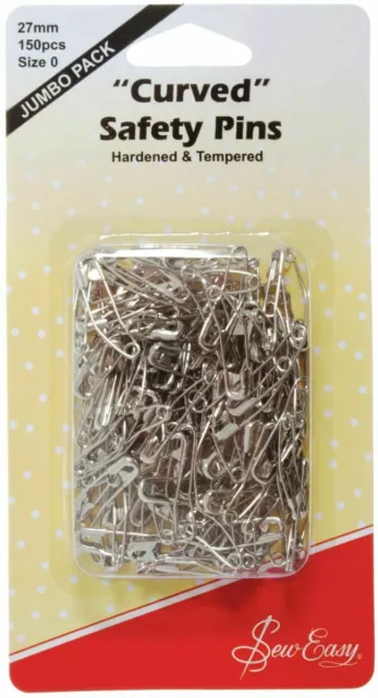 Sew Easy 27mm Curved Safety Pins
