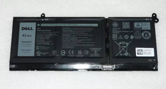 NEW GENUINE DELL INSPIRON 15 3515 3511 3520 5410 2-in-1 3CELL BATTERY 41Wh G91J0