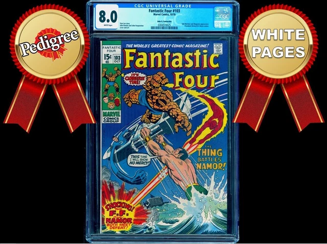 FANTASTIC FOUR 103 CGC PEDIGREE 8.0 WP UNPRESSED 💎10% OFF w any FF ANNUAL 1