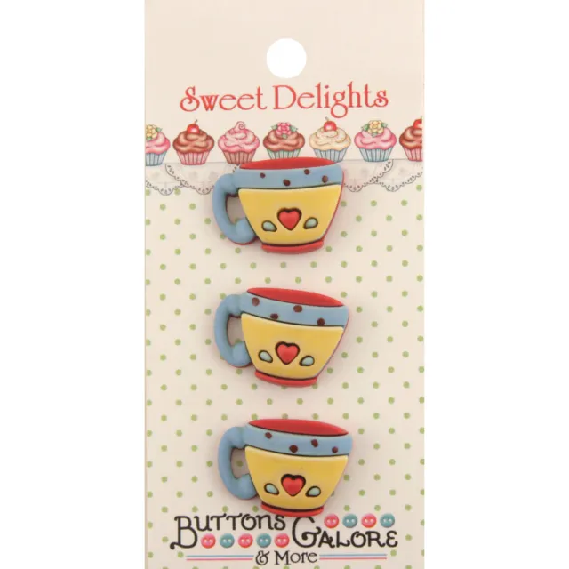 Botones Galores Sweet Delights Botones-Tazas de café SD-118