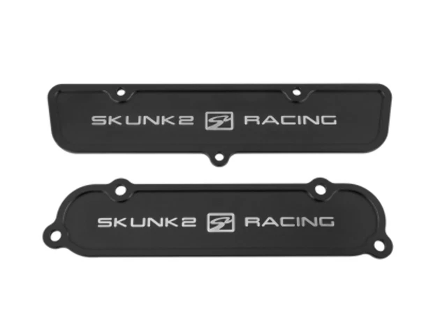 Skunk2 Black Anodized Billet 6061 Aluminum Intake & Exhaust Port Covers - K-Seri