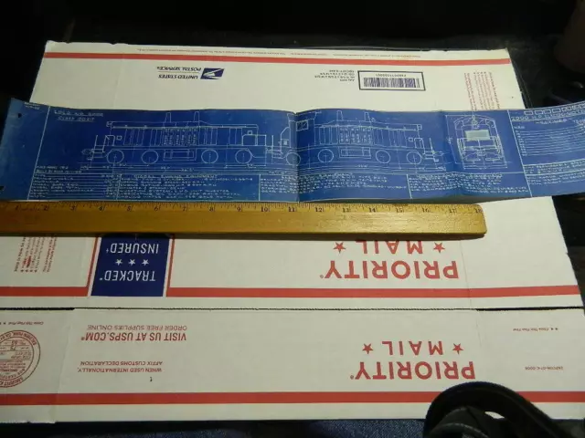 RARE! NICE Chicago Milwaukee St. Paul Pacific Railroad Road EMD TR2 A&B ephemera