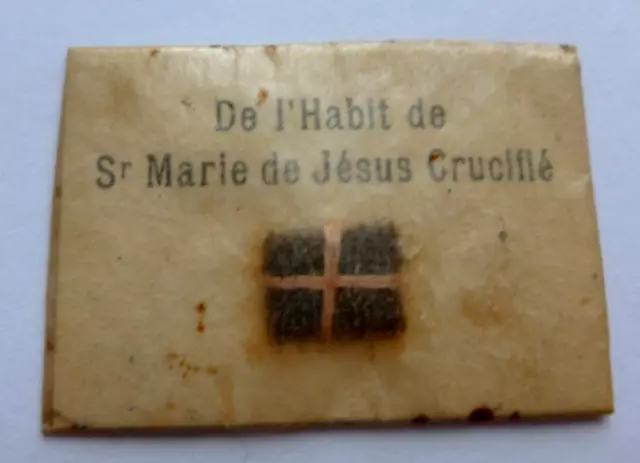 2416/12   Old Reliquaire Soeur Marie De Jesus Crucifie     (18)