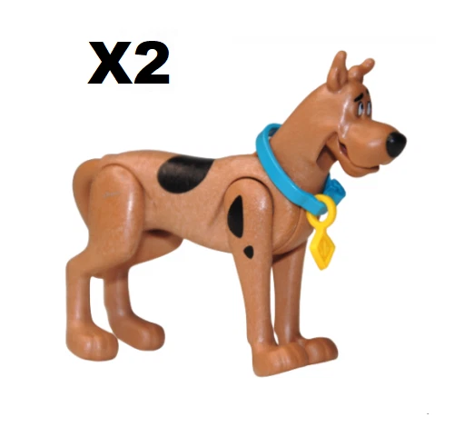 Playmobil Figurine Lot 2 Chien Scooby-Doo + Collier NEW
