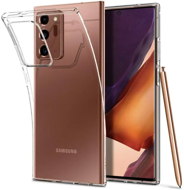 Cover Custodia Per Samsung Galaxy Note 20 In Silicone Tpu Trasparente Ultra Slim
