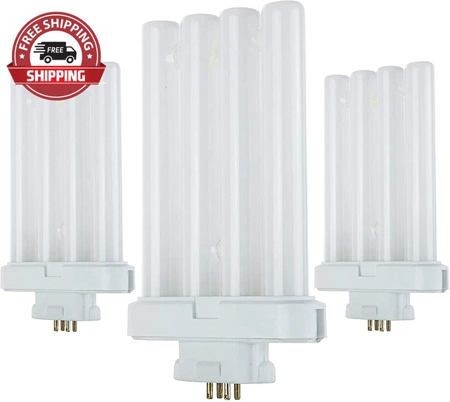 Fluorescent Light Tube, FML27 4 Pin Base Light Bulb, 27 Watt, 6500K, Light at 15