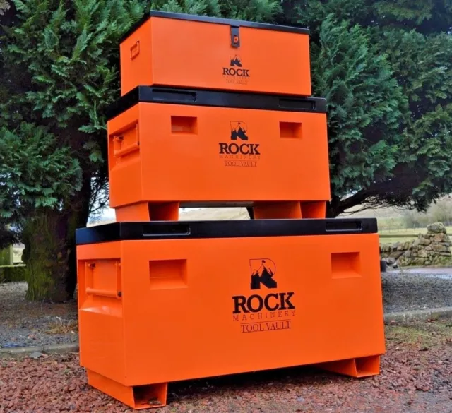 Steel Job Site Tool Box Van forklift Garage Vault Site Security By RockMachinery