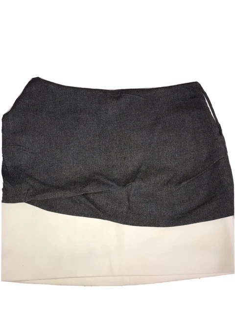 Jupe Maje En Agneau - Taille 40 - Gris - Longueur Au Genou - Occasion Très Bon état