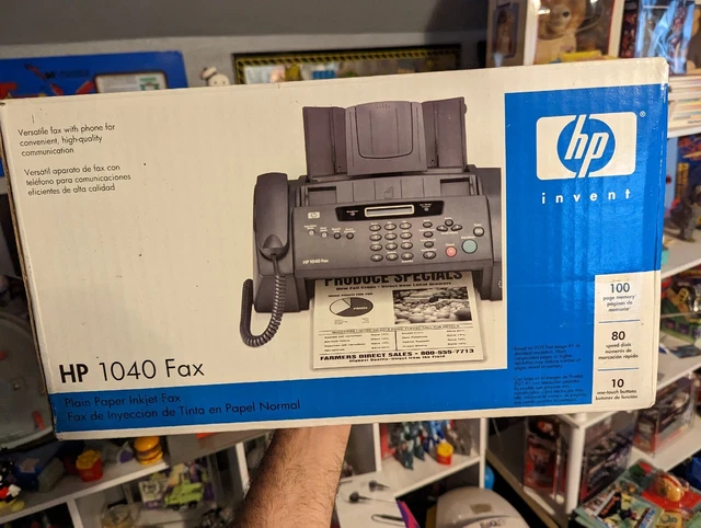 HP 1040 Inkjet Fax Machine With Built-In Telephone/Scan & Print New Open Box