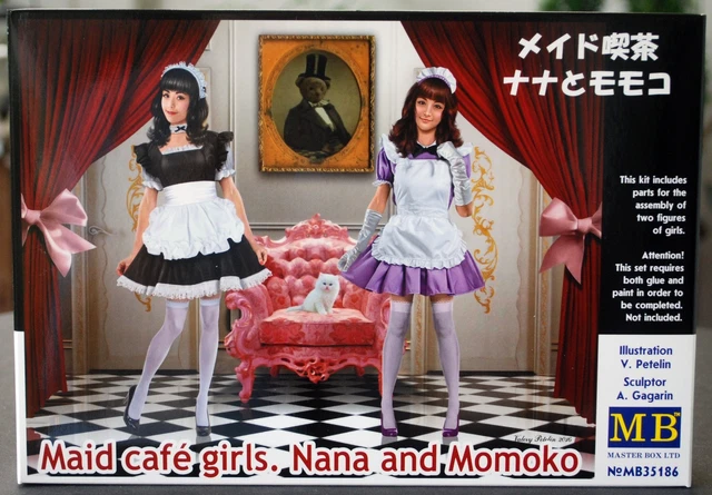 Kit De Modélisme Master Box 35186 - Maid Café Girls Nana Et Momoko - 2 Figurines 1/35 à Peindre - Neuf D'Ukraine