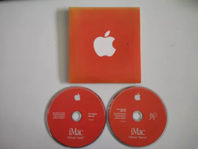 Apple iMac DV Mac OS X Install / Restore 2CD - 1999