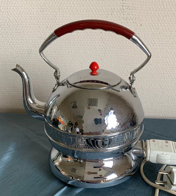 Protherm elektrischer Wasserkocher m. Kabel Teekessel Art Deko Griff Bakelit