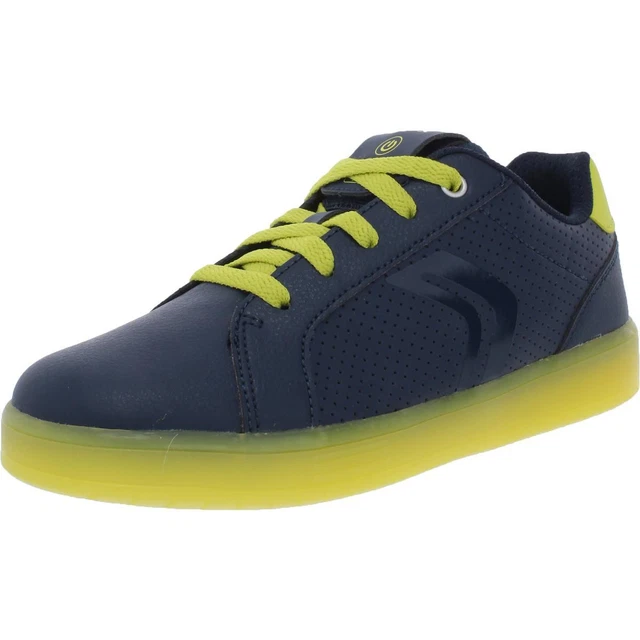 Geox Respira Boys Kommodor Navy Light-Up Shoes 1 Medium (D) Little Kid BHFO 3097