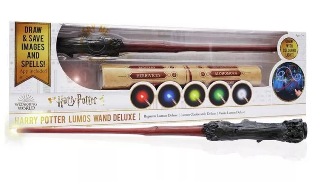 Harry Potter lumos wand deluxe baguette magique lumineuse