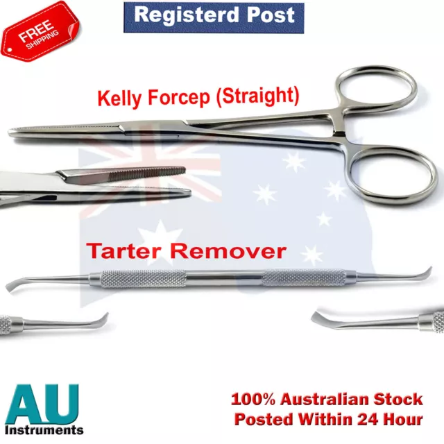 Kelly Forcep Straight Cat Dog Hair Puller & Tartar Teeth Plaque Calculus Remover