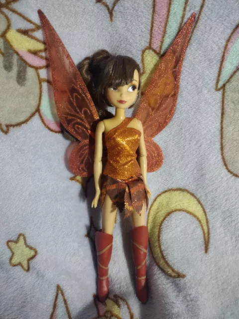 Disney Store Fairies Plush Fawn Orange Doll Soft Toy Tinkerbell Large 20”  Rare