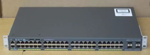 Cisco WS-C2960X-48TS-L 48xRJ45 10/100/1000 4xSFP Managed Stack Ethernet Switch