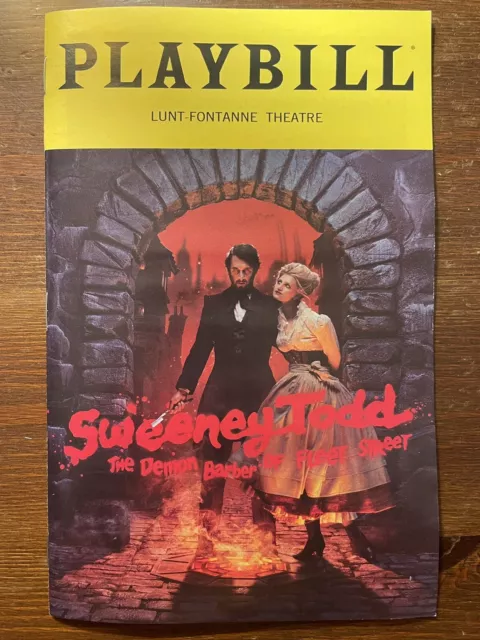 Sweeney Todd Playbill 2023 Broadway Revival Josh Groban Annaleigh Ashford