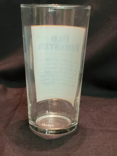 Old Forester Kentucky Straight Bourbon Whiskey Drinking Glass 5 ½” France 3