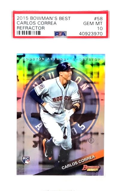 2015 BOWMAN BEST REFRACTOR CARLOS CORREA RC Rookie Baseball Card