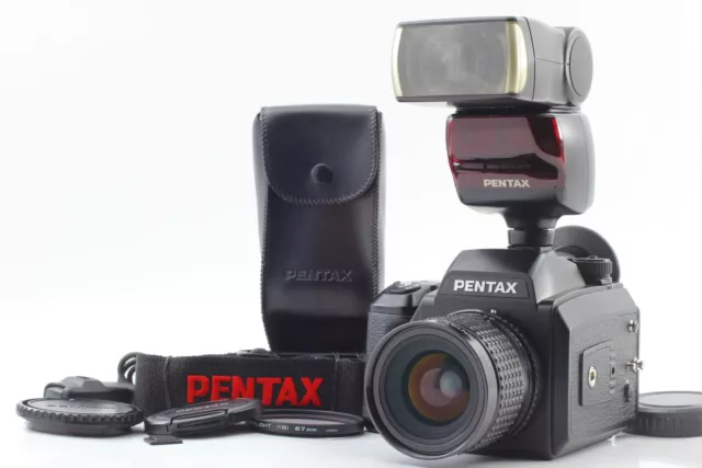 Pantalla de cuadrícula [Casi MINT] Cámara Pentax 645N + lente SMC A 45 mm...