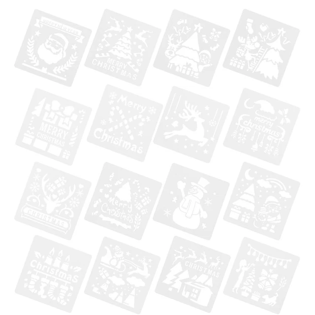 16Pcs Kinder Zeichnung Herrscher Handwerk Kunst Zeichnung Schablone DIY Vorlage 6