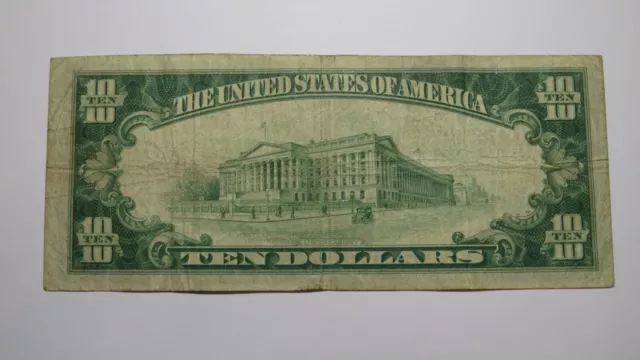 $10 1929 Collingswood New Jersey NJ National Currency Bank Note Bill Ch #7983 VF 3