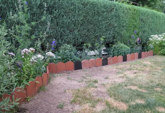 2 Biberschwanz Ziegel Dachziegel Pfanne, Platten gebraucht alt Handstrich Garten 3