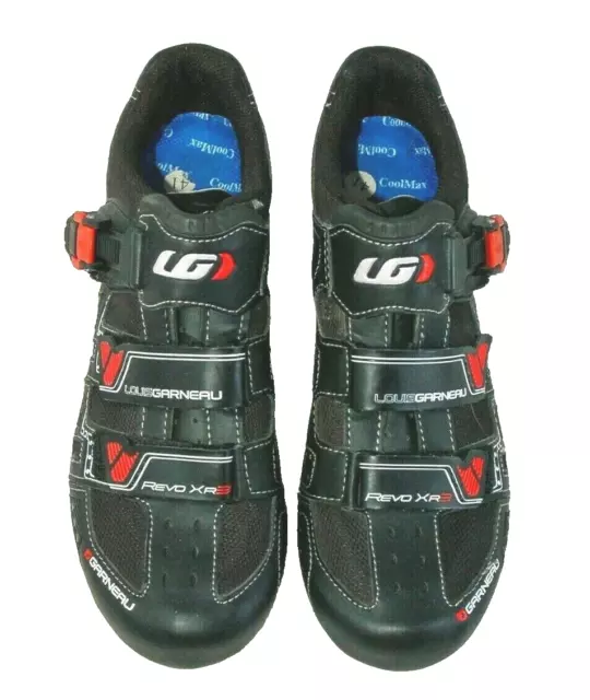 Garneau Revo XR3 cycling shoes black size 7.5 Shimano cleat