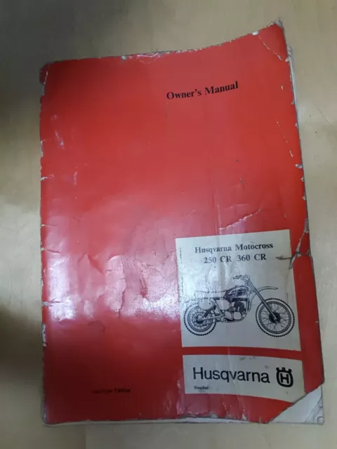 Husqvarna 250 cr 360 cr Owners Manual