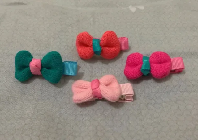 NEW Vogue Bow Hair Clips Kids Candy Color BB Hairpins for Baby Girls gift