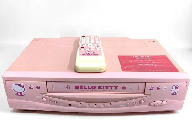 【未使用品】FUNAI FV-N77SR ハローキティ VHSビデオデッキ FUNAI FV-N77SR HELLO KITTY VHSビデオデッキ 公式通販