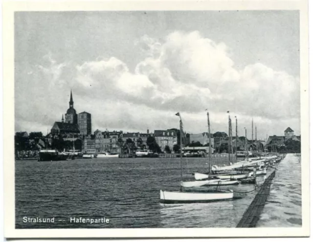 Kauffoto STRALSUND Hafenpartie, Boote 30er Ja.