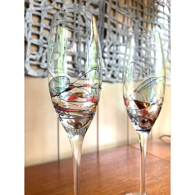 Artland Helios Champagne Toasting Flute Glasses, Barware, Wedding, Celebration