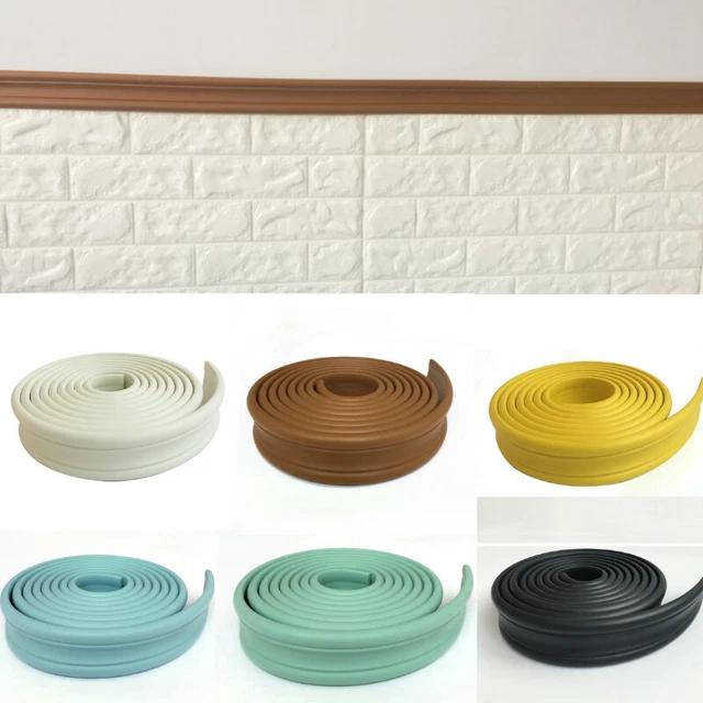 1ROLL SELF ADHESIVE Skirting Line Baseboard Edge Trim Strip Wallpaper ...