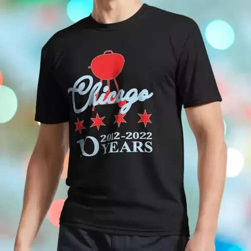 New Shirt Chicago tenth anniversary Meet up Classic T-Shirt Size S to 5XL