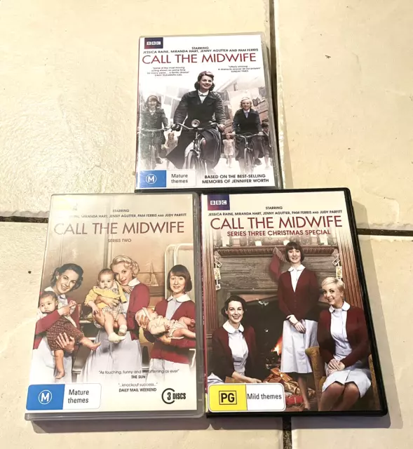 CALL THE MIDWIVES DVDs Series 1, 2 & Series 3 Christmas Special