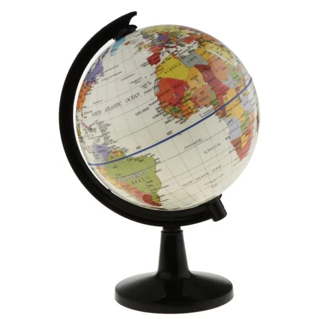 World Globe Earth Map Rotating Geography Ocean Classroom Learning Desktop Home