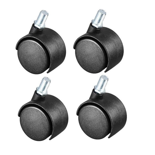 1.5 Inch Swivel Caster Wheels Nylon 360 Degree Threaded Stem Caster Wheel