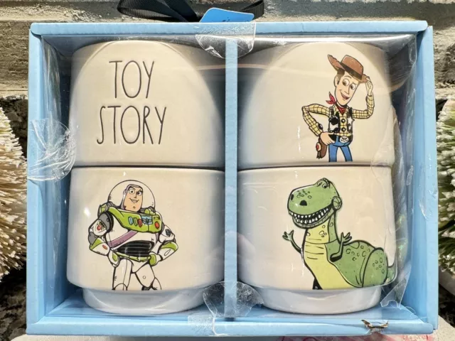 Pixar Toy Story Disney Rae Dunn Set Of 4 Stacking Ramekins