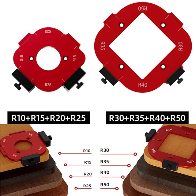 HURRISE gabarit de charnière de travail du bois Charnière Jig Set Bois