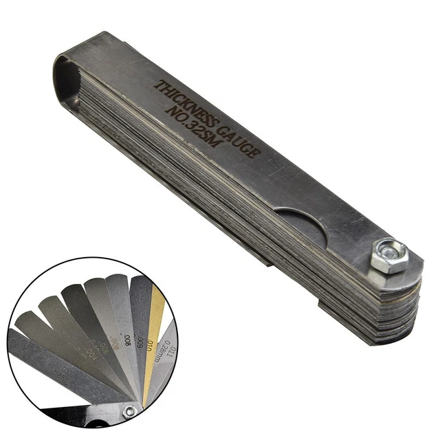 PRECISION 32 BLADE Feeler Gauge for Checking Tolerances SAE & Metric