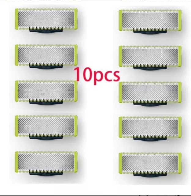 Promo 10 Lames pour rasoirs one blade compatible Philips Oneblade & Oneblade PRO