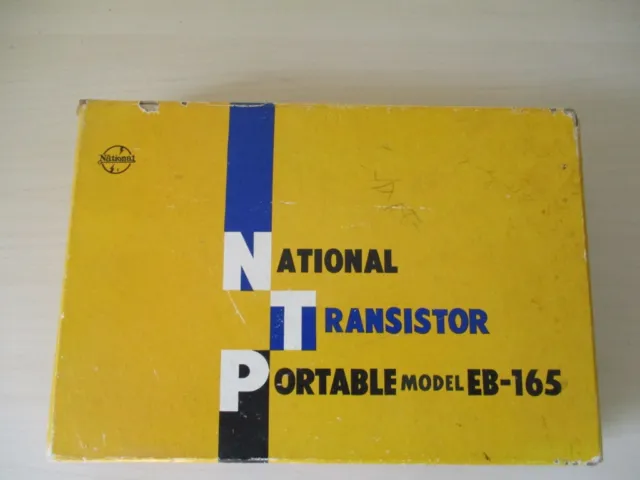 National 1958 6 transistor radio with presentation box and accessories