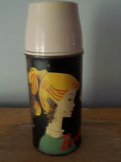 1962 Barbie Beige Cap Holtemp 10 Oz. Thermos #2025H