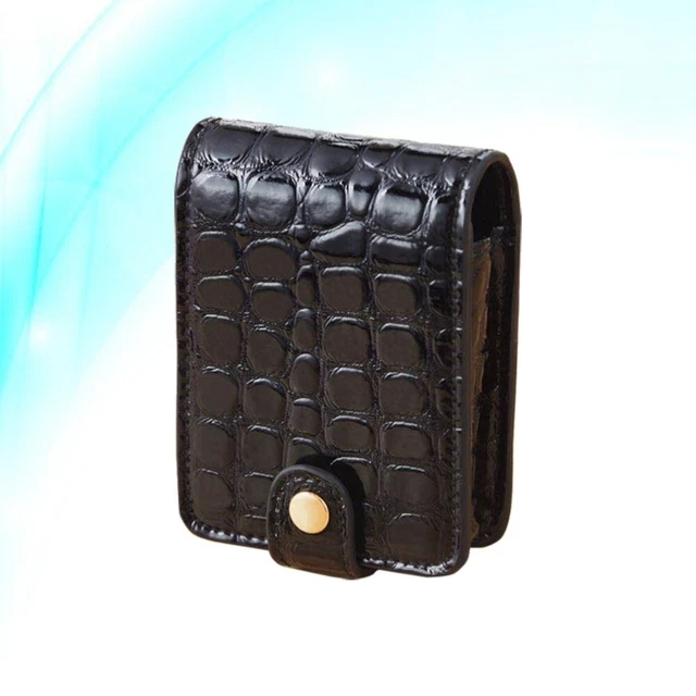 1PC Portable Lipstick Case PU Alligator Print Travel Makeup Bag Pochette